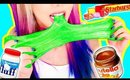 4 DIY Edible Candy Slimes! *SLIME YOU CAN EAT* GIANT GUMMY WORM SLIME, STARBURST, NUTELLA