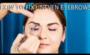 How to FIX Uneven Brows Pro Makeup Tutorial Step by Step - mathias4makeup