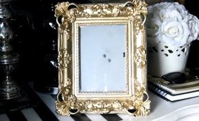 DIY Gold Shabby Chic Frame Makeover