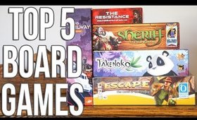 My Top Five Favorite Tabletop Board Games