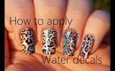 How to apply water decals | stephyclaws