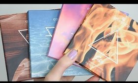 Essence Element Eyeshadow Palettes | Fire, Earth, Air, Water SWATCHES | Lillee Jean