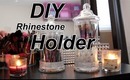 DIY Rhinestone Brush Holder Jar |FAST and EASY