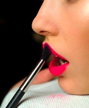 A shocking fuchsia lip.

*photo from Pinterest*