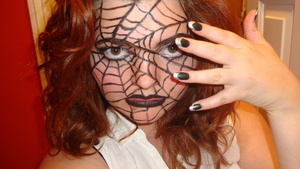 Spider Web Makeup