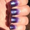 Dip Dye Violet Nails 
