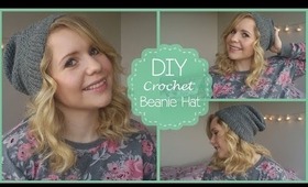 DIY Crochet Slouchy Beanie Hat