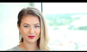 Winged Eyeliner with Dark Red Lips | Fall Tutorial