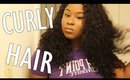 CURLY HAIR ROUTINE USING NO PRODUCTS!