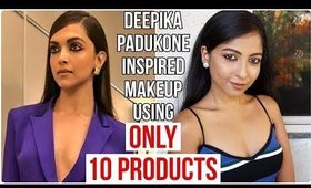 DEEPIKA PADUKONE Inspired Makeup CANNES 2018 Using only 10 Products | Easy Makeup | Stacey Castanha