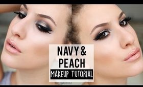 Navy and Peach Spotlight Smoky Eye ♡ MELT Lovesick Stack | JamiePaigeBeauty