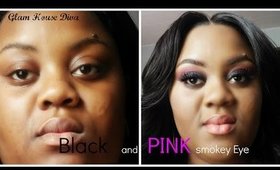 Black Pink Purple Smokey Eye