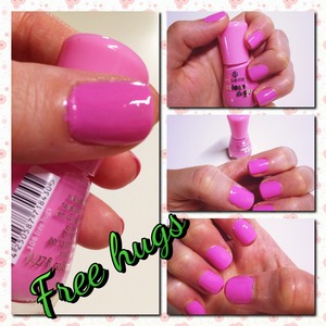 Beautiful girly pink nail polish