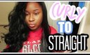 How I straighten this hair | Curly thick hair
