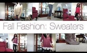 Fall Fashion Lookbook - Sweaters