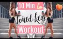 ULTIMATE TONED LEGS WORKOUT! // 10 Min HIIT Workout for legs!