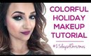 Colorful Holiday Makeup Tutorial | #25daysofChristmas