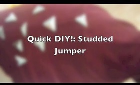 Quick DIY!: Studded Jumper