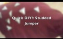Quick DIY!: Studded Jumper