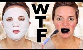 TRYING WEIRD BEAUTY PRODUCTS | Casey Holmes