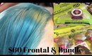 Janet Collection 613 (1 pack) Beauty Supply Frontal Bundle | Cotton Candy Blue Tutorial