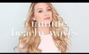 How To: PERFECT BEACHY Waves in 5 MINUTES | Milk + Blush Hair Extensions