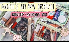 What's in my TRAVEL Makeup & Skincare Bag Fall 2019 #packwithme [Roxy James] #travelmakeupbag