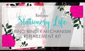 Review! Stationery Life Ring Mechanism Replacement Kit | B6 TN to B6 Rings | Bliss & Faith