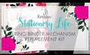 Review! Stationery Life Ring Mechanism Replacement Kit | B6 TN to B6 Rings | Bliss & Faith