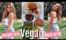 My Weight Loss Vegan Meal Prep Routine 2018