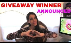 Giveaway winner announced!!