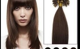 Medium Brown 26" U tip visual Hair Extension grams Thickness, How many strands