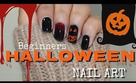 Simple Spooky Halloween Nails | Virginiaaaxo