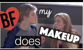 My Best (GUY) Friend Does My Makeup!