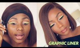 THIS METHOD!!! TESTING NEW MAKEUP  +  EASY NEON WINGED LINER?  | DIMMA UMEH