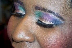 green, fuschia, blue, light gld, pinke