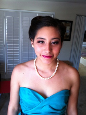 Andrea's prom makeup, 2012