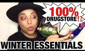 100% DRUGSTORE WINTER ESSENTIALS for HIGH POROSITY NATURAL HAIR + SOME DISAPPOINTMENTS || MelissaQ