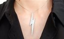 Lightening Bolt Clay Necklace (Carrie Bradshaw´s Inspired)
