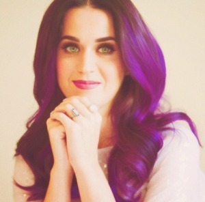 Katy Perry's purple hair! Absolutely in love, such an inspiration for me!