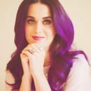 Katy, purple, curls, hair, bright