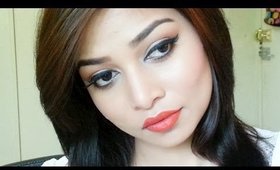 Summer Glam with Orange Lip