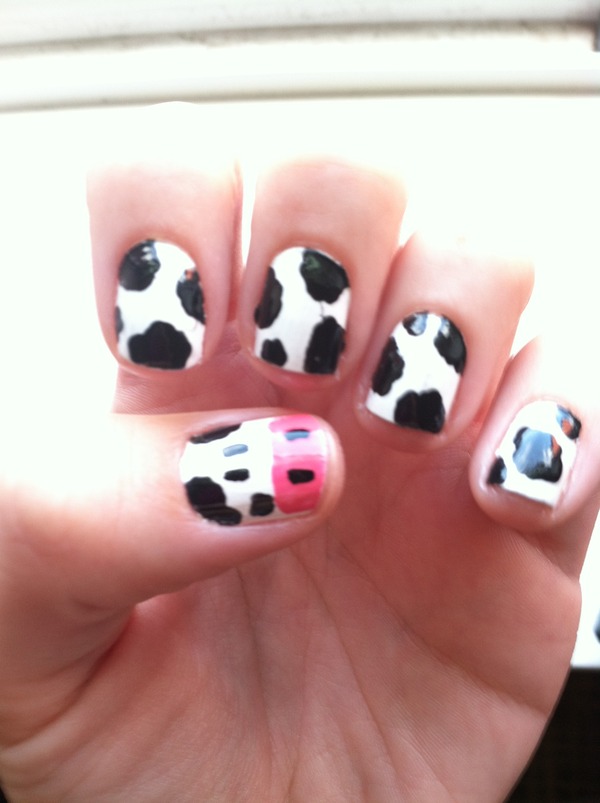 Cow Nails | Katie S.'s (ksullivan) Photo | Beautylish