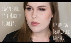 Simple Full Face Makeup Tutorial with only 7 Brushes
