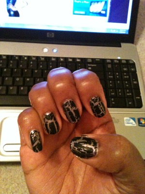 OPI Not Like the Movies (Katy Perry) and Black Shatter
