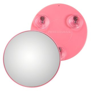 Tweezerman Pink Tweezermate 10x Magnification Travel Mirror