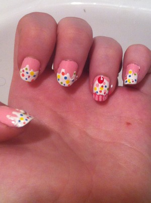 Cupcakes and icing tips, inspired by Cutepolish :)