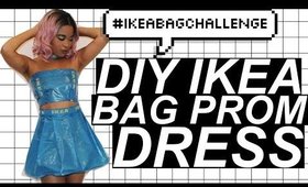 I MADE A PROM DRESS FROM IKEA BAGS | #ikeabagchallenge