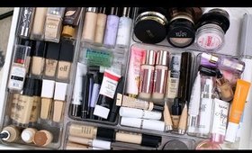 MAKEUP DECLUTTER 2019! FOUNDATION, PRIMER, CONCEALER