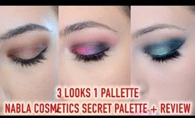 Nabla Secret Palette: 3 Looks 1 Palette + Review